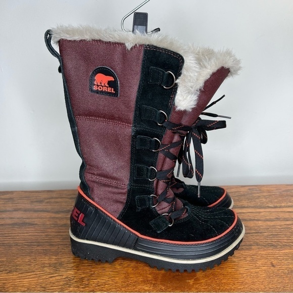 SOREL Tivoli II Waterproof High Boots in Madder Brown Size 6 - Picture 1 of 8
